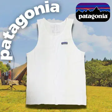 새상품급 patagonia 파타고니아 탱크탑 슬리브리스 화이트 심플