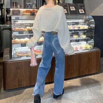nugu 하트 포인트 데님 팬츠