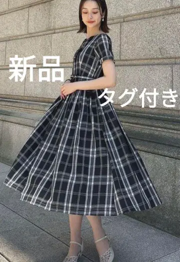 an another angelus 택 포함 새상품 반팔 롱 원피스