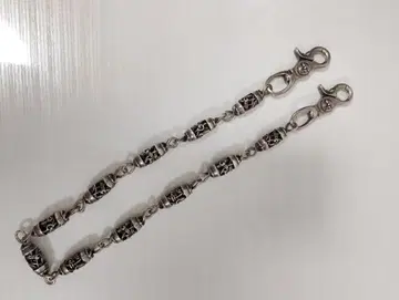 실버 비즈 장식 지갑 체인 약 60cm