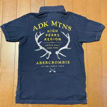 Abercrombie 아바클로 피케 셔츠 네이비 레어 디자인