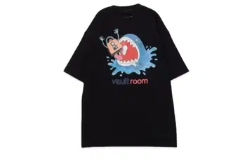vaultroom x GAWR GURA SHARK TEE / BLACK