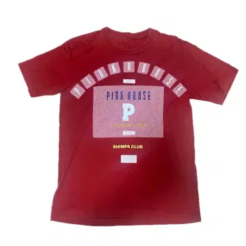 PINK HOUSE 반팔 티셔츠 빨간색