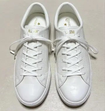 [ 컨디션 최상 ] 컨버스 올스타 쿠페 가죽 OX 화이트 26cm