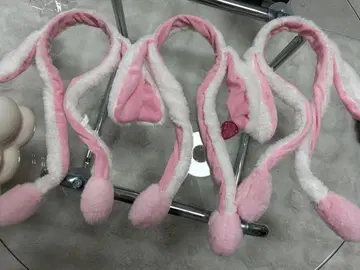 토끼 귀 머리띠 3개 세트