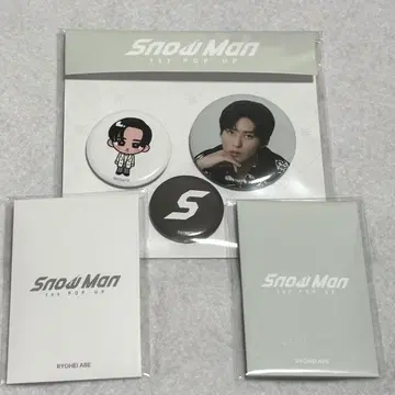 SnowMan 팝업 카드팩 A B 캔뱃지 메구로 렌 한국