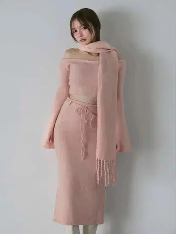 ANDMARY Zoe muffler set up pink
