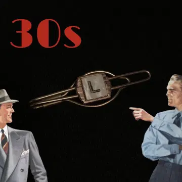 빈티지 넥타이 핀 전전 아르데코 수트 신사 30s 미국