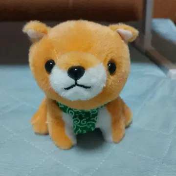 시바견 봉제 인형 오렌지 컬러