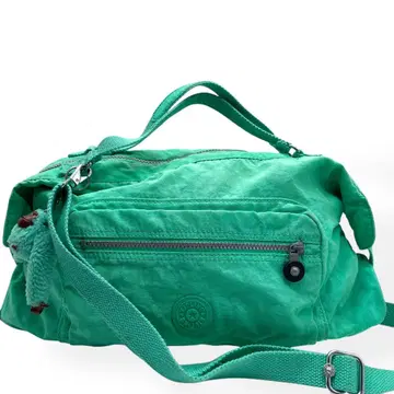 고품질 Kipling 키플링 2way 숄더백 그린 나일론