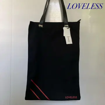 [미사용 새상품] LOVELESS 블랙 세로형 토트백 대용량