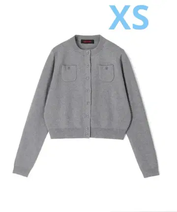 CABaN 코튼 캐시미어 크루넥 가디건 그레이 XS