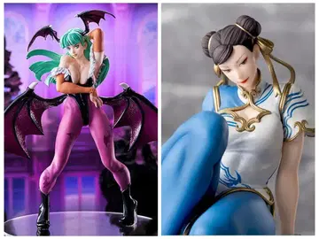 격겜 여자 모리간 춘리 #화이트루만도의 피규어