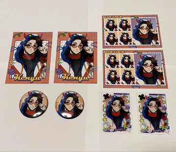 블루 록 유키미야 켄유 데비 후드티 캔뱃지 아크릴 카드 브로마이드