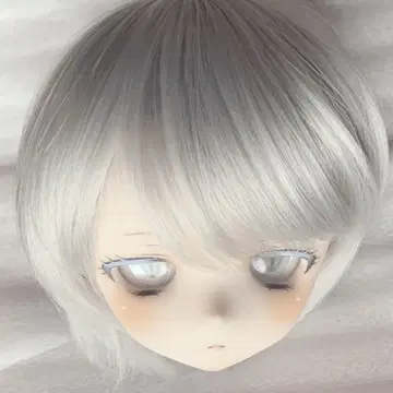 DDH-01 커스텀 헤드 세미 화이트 스킨 아이 가발 MDD DD