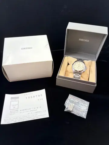 SEIKO 알피니스트 아이보리 4S15-6000 자동 와인딩 손목시계