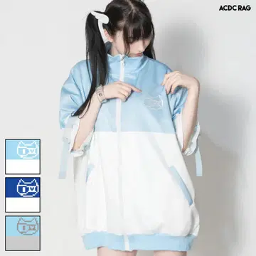 ACDCRAG 도트 고양이 [반팔] 저리 자켓