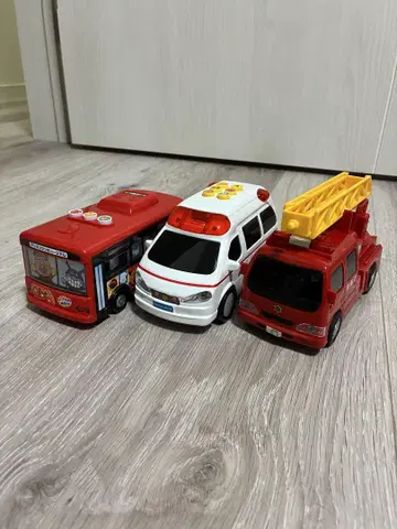 소방차 구급차 호빵맨 버스 3종 세트
