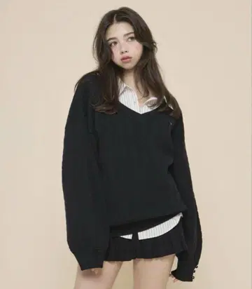andmary Agatha blouse set up black