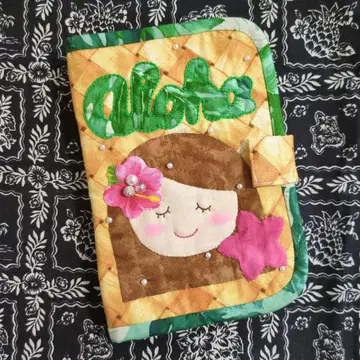 플라걸 약 수첩 케이스 하와이안 퀼트