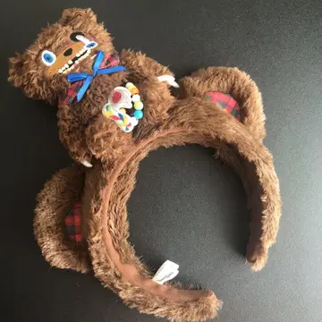 곰 귀 머리띠 컬러풀 비즈 포함