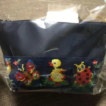 학교 페이 숄더백 미사용 새상품 네이비 콜라보