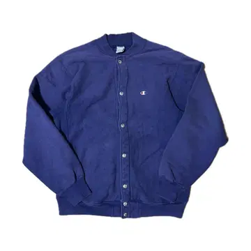 90s Champion 리버스 위브 스냅 가디건 네이비 usa제