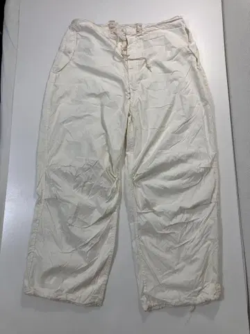 80s US ARMY 미군 실물 스노우 카모 오버 팬츠 화이트 L-L