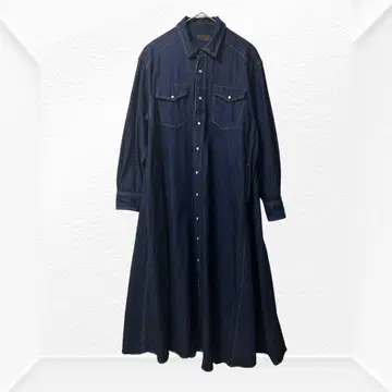 2312 IN THE MARKET 데님 원피스 네이비