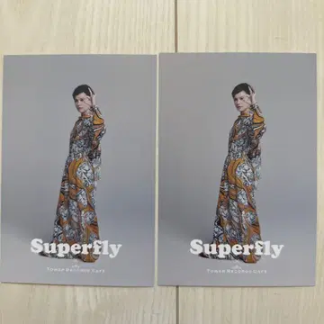 superfly 타워 레코드 콜라보 카페 혜택 엽서 2장