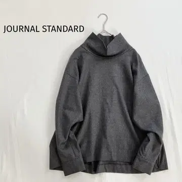 새상품급 저널 스탠다드 울 하이넥 오버 셔츠 루즈핏