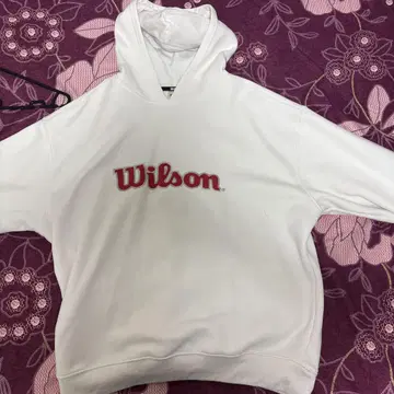 wilsom 화이트 후드티