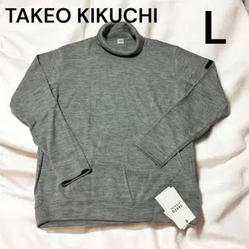 TAKEO KIKUCHI 하이넥 그레이 긴팔 다케오 키쿠치 L