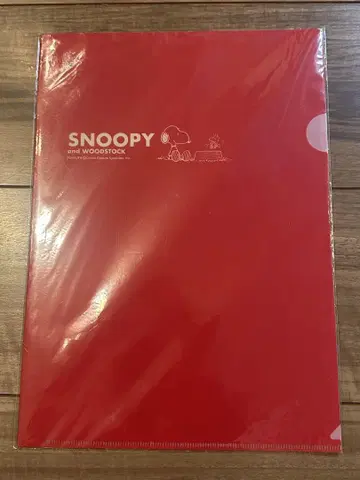 SNOOPY and WOODSTOCK A4 클리어 파일