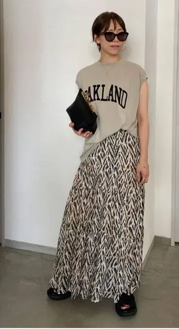 cocuca 레오파드 맥시 스커트 두지엠 클라세