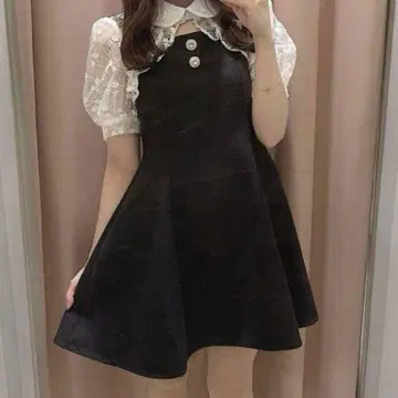 evelyn 초커 비쥬 OP 원피스