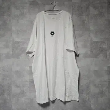 0658 빅 실루엣 크러쉬 화이트 T셔츠