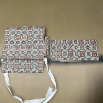 니시진 비단 기모노용 부착 오비 다색 당철