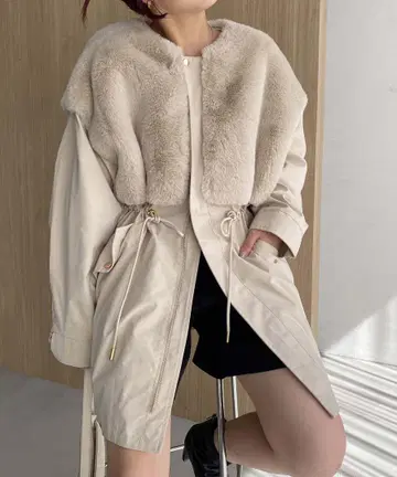 [ 새상품 ] 카프리슈 마쥬 퍼 도킹 모즈 코트