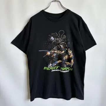 트랜스포머 프린트 T셔츠 애니메이션 transformers 블랙 L