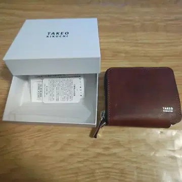 [ 새상품에 가까움 ] 다케오 키쿠치 2단 접이식 지갑