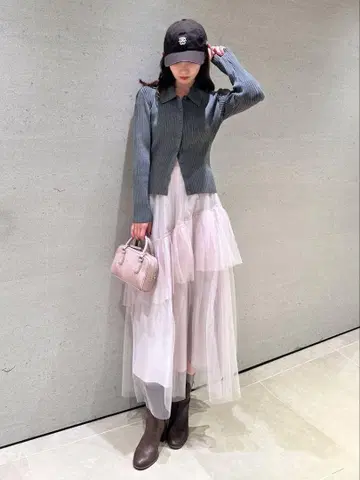 SNIDEL 스나이델 샤샤 스커트 핑크