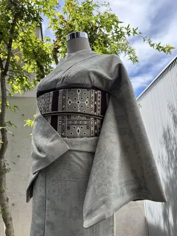 츠무기 기모노 유키츠무기