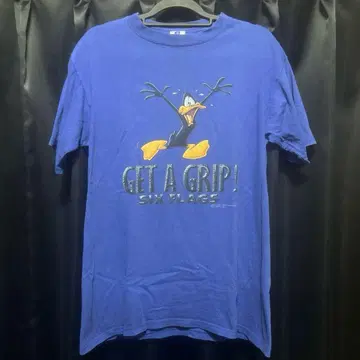 vintage 90s Daffy Duck Six Flags 티셔츠