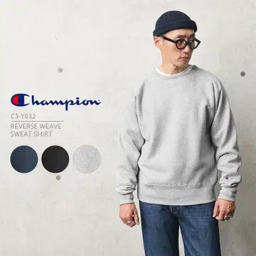 새상품 챔피온 리버스 위브 청단택 실버 그레이 XL