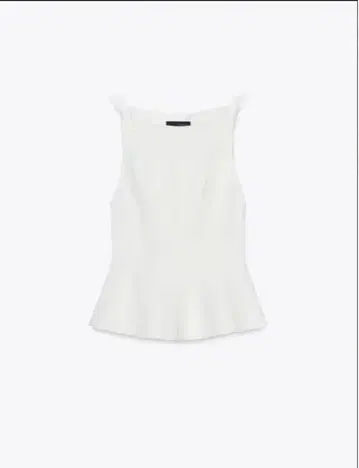 ZARA 리본 페플럼 상의