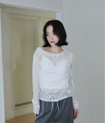 Smyeon 레이스 시어 탑