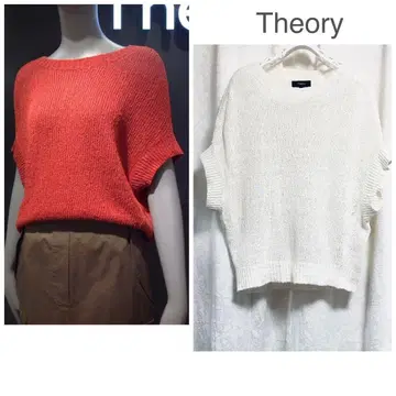 새상품급 Theory 린넨 고배합 니트 풀오버 S 여성용