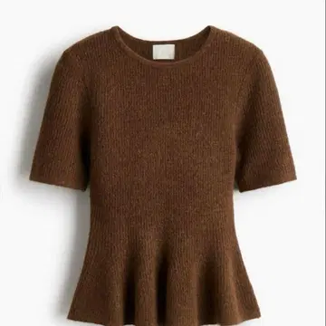 [ 완판템 ] H&M 페플럼 니트 RIB-KNIT PEPLUM TOP