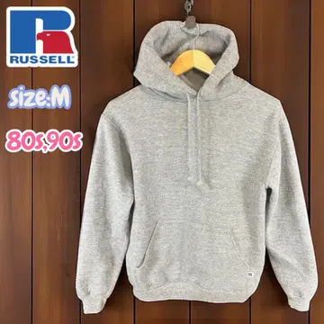 80s 90s USA 러셀 후드티 사이즈M 그레이